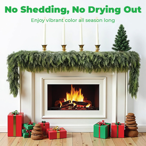 🎅HOT SALE 49% OFF💥2025 Premium Christmas Artificial Cedar Garland🎄 (6 FT / 1.8 M)