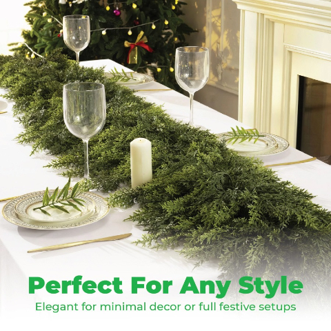 🎅HOT SALE 49% OFF💥2025 Premium Christmas Artificial Cedar Garland🎄 (6 FT / 1.8 M)