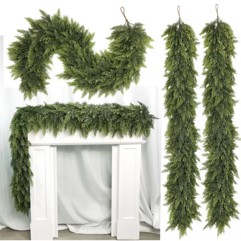 🎅HOT SALE 49% OFF💥2025 Premium Christmas Artificial Cedar Garland🎄 (6 FT / 1.8 M)